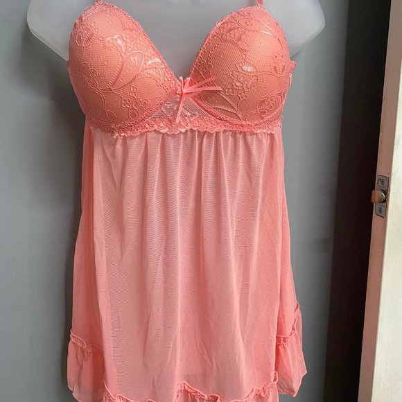 Yandy Red Carpet Ready Pink Babydoll - Rose - Picture 2 of 8